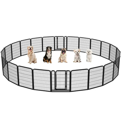 [Heavy Duty]  Dog Playpen6/8/12/16 Panels Metal Pet Playpen, OutdoorIndoor Dog Exercise Barrier Fence