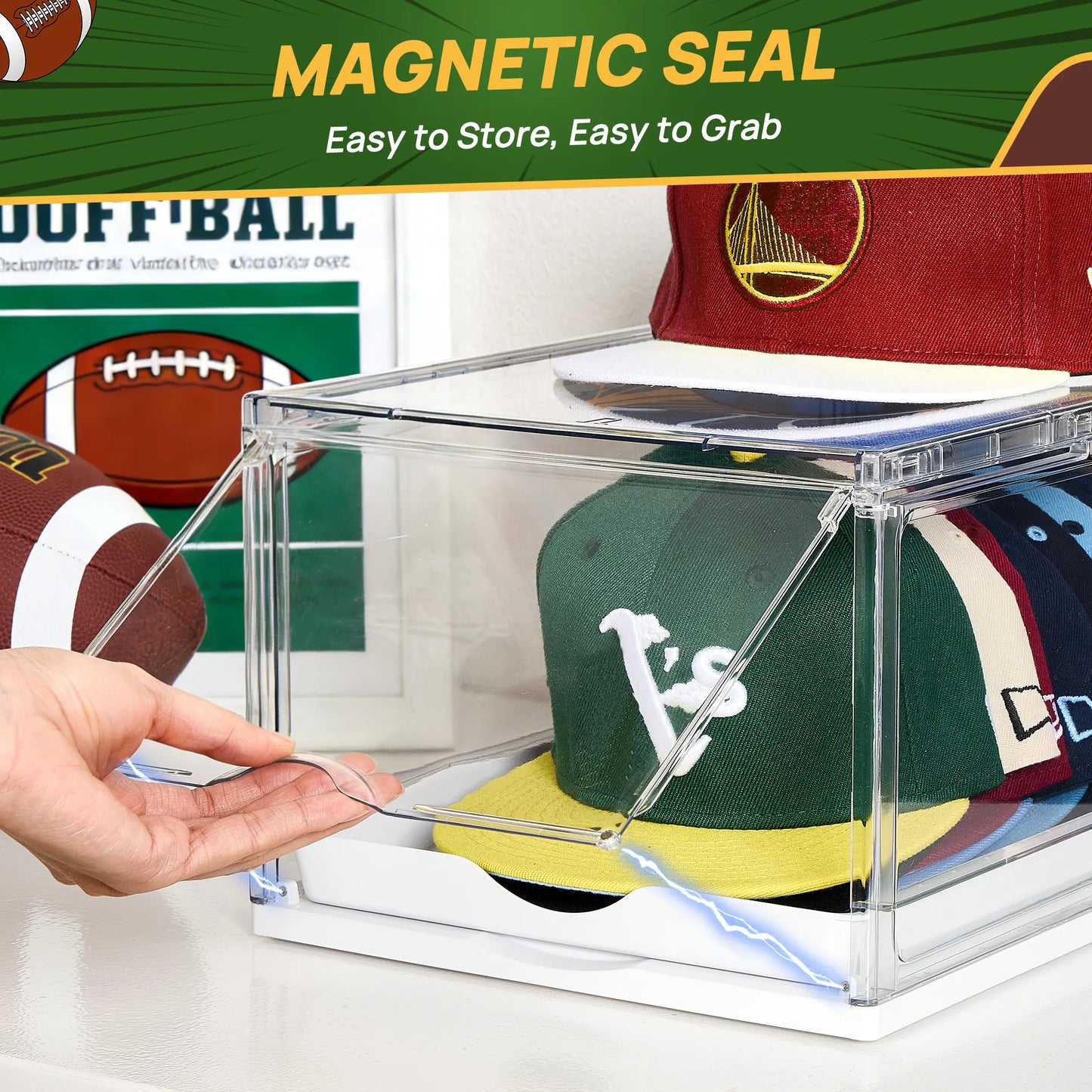 2-4 Pack Hat Organizer