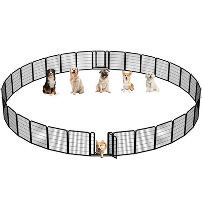 [Heavy Duty]  Dog Playpen6/8/12/16 Panels Metal Pet Playpen, OutdoorIndoor Dog Exercise Barrier Fence