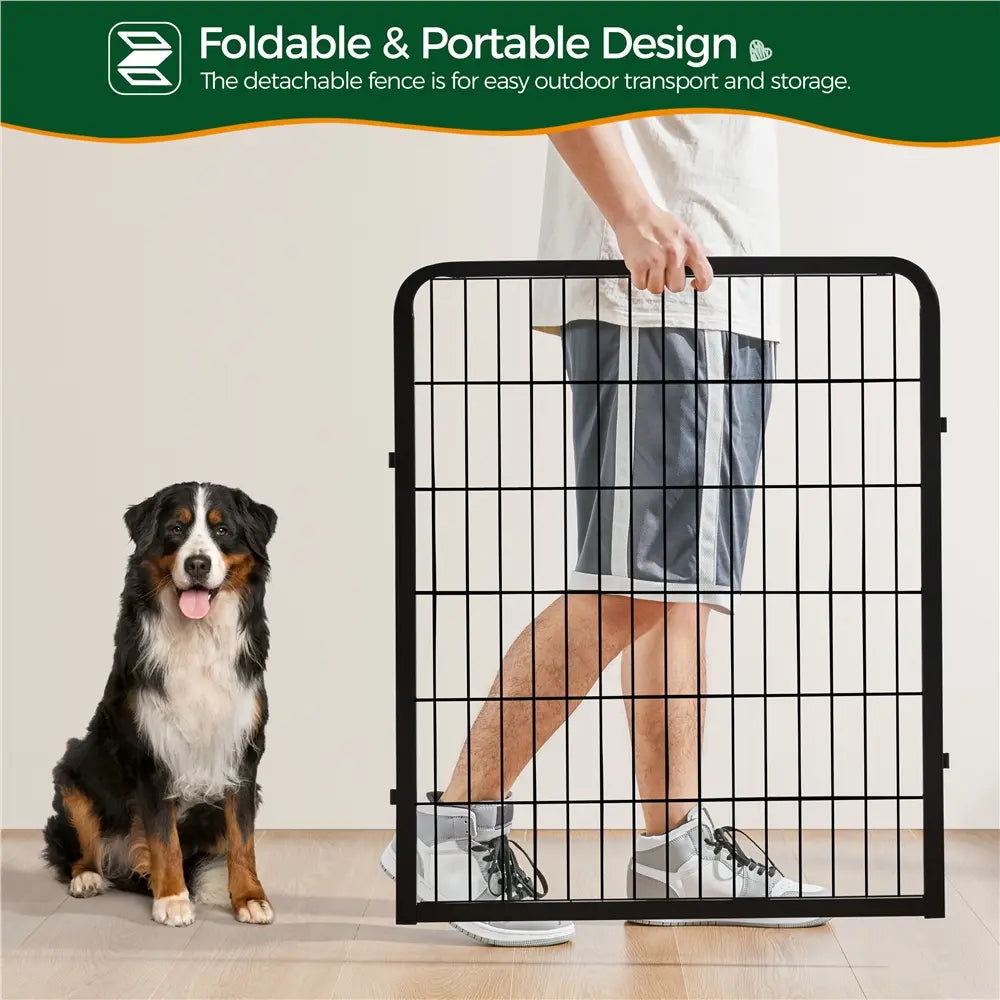 [Heavy Duty]  Dog Playpen6/8/12/16 Panels Metal Pet Playpen, OutdoorIndoor Dog Exercise Barrier Fence