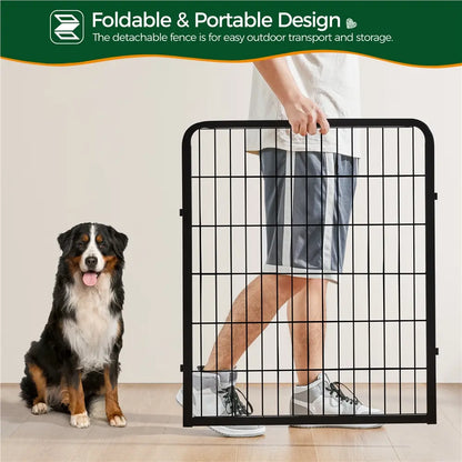[Heavy Duty]  Dog Playpen6/8/12/16 Panels Metal Pet Playpen, OutdoorIndoor Dog Exercise Barrier Fence